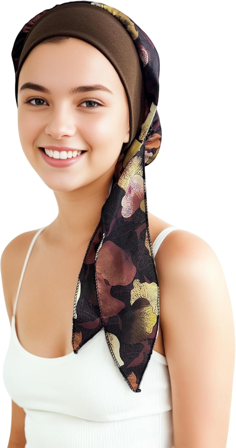 Belleshow Chemo Headwear Turbans for Women, Cancer Head Scarf, Headwear Coverings Caps, Head Wraps for Cancer Patients - Image 3